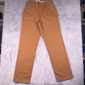 Carhartt B11 BRN 32x36 *Fits 31x36 Men Washed Duck Work Dungaree Pants Loose Fit